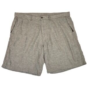 Patagonia Back Step Hemp Blend Shorts Men's Size 40 Light‎ Gray Chambray #57735